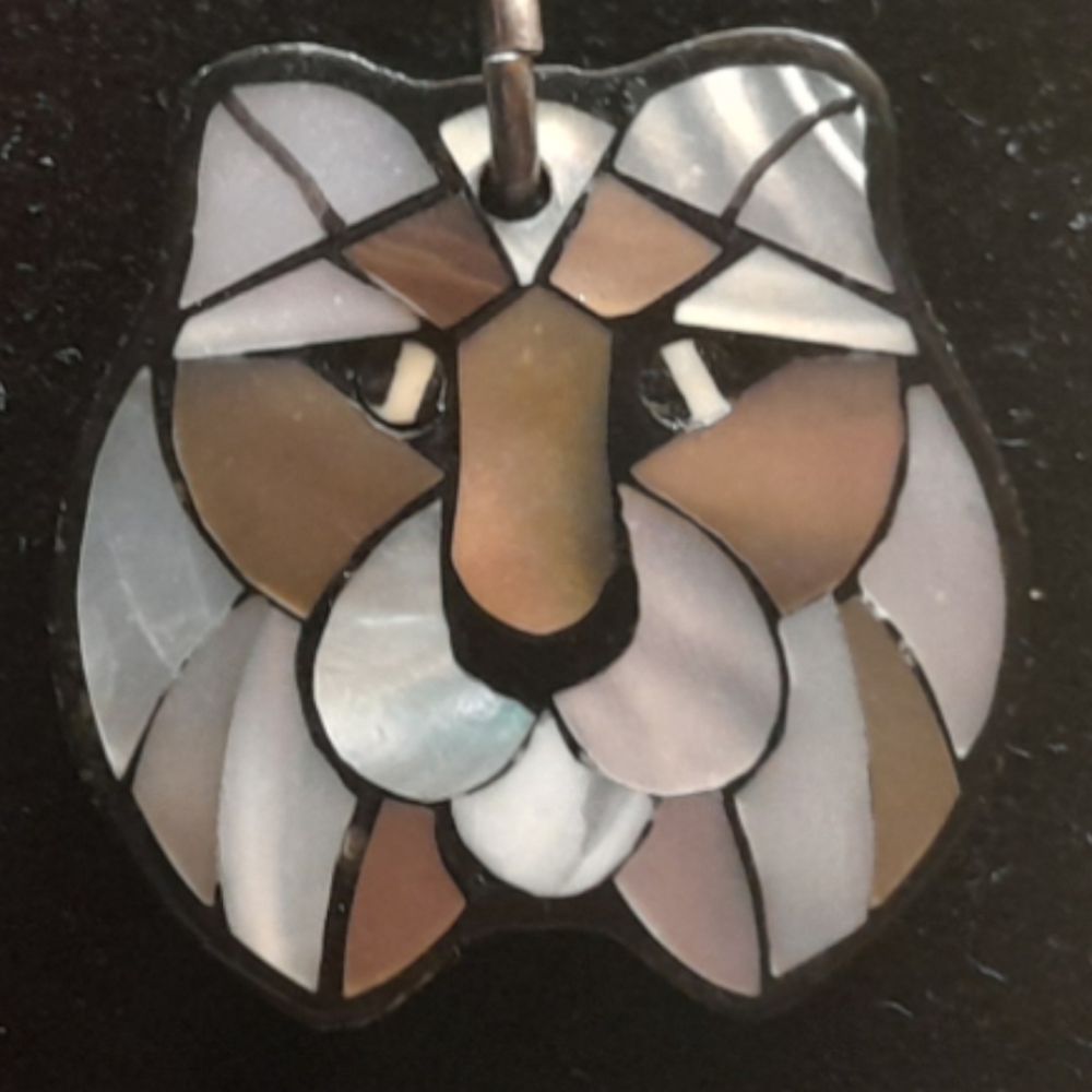 Vintage Lee Sands Albalone Inlay Earrings